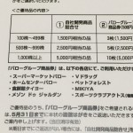 今月末が返送期限です。バローの株主優待案内